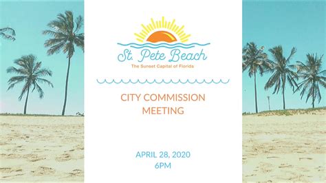st pete beach commission meeting|Watch Meetings Live .